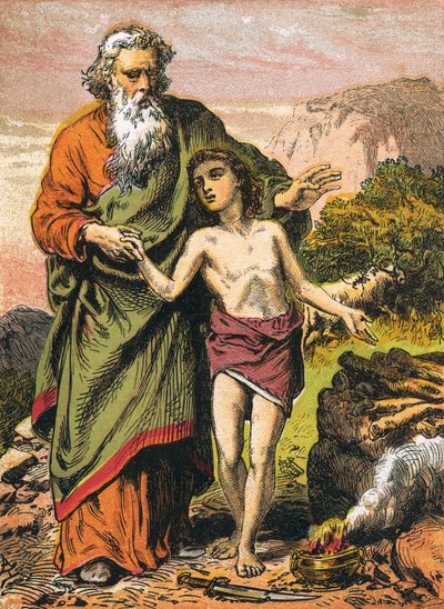 Sacrifice of Isaac by English School